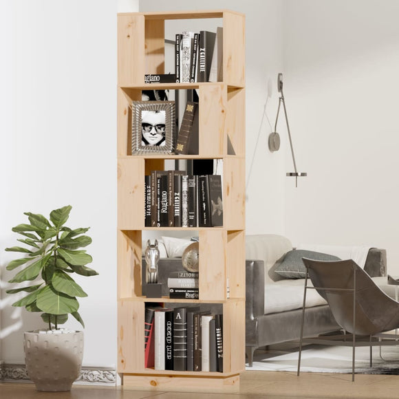 NNEVL Book Cabinet/Room Divider 51x25x163.5 cm Solid Wood Pine