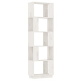 NNEVL Book Cabinet/Room Divider White 51x25x163.5 cm Solid Wood Pine