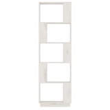 NNEVL Book Cabinet/Room Divider White 51x25x163.5 cm Solid Wood Pine