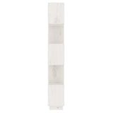 NNEVL Book Cabinet/Room Divider White 51x25x163.5 cm Solid Wood Pine