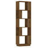 NNEVL Book Cabinet/Room Divider Honey Brown 51x25x163.5 cm Solid Wood