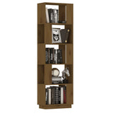NNEVL Book Cabinet/Room Divider Honey Brown 51x25x163.5 cm Solid Wood