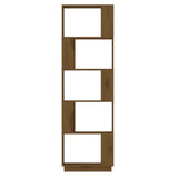 NNEVL Book Cabinet/Room Divider Honey Brown 51x25x163.5 cm Solid Wood