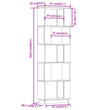 NNEVL Book Cabinet/Room Divider Honey Brown 51x25x163.5 cm Solid Wood