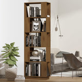 NNEVL Book Cabinet/Room Divider Honey Brown 51x25x163.5 cm Solid Wood