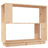 NNEVL Book Cabinet/Room Divider 80x25x70 cm Solid Wood Pine