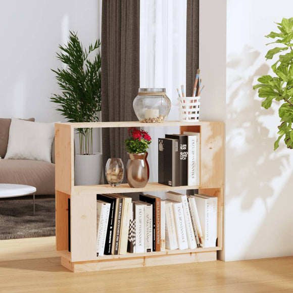 NNEVL Book Cabinet/Room Divider 80x25x70 cm Solid Wood Pine