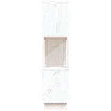 NNEVL Book Cabinet/Room Divider White 80x25x101 cm Solid Wood Pine