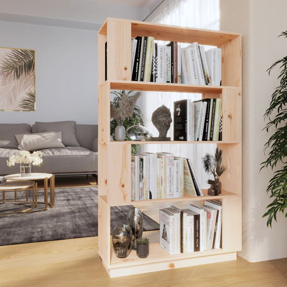 NNEVL Book Cabinet/Room Divider 80x25x132 cm Solid Wood Pine