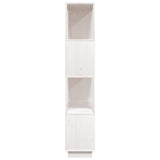 NNEVL Book Cabinet/Room Divider White 80x25x132 cm Solid Wood Pine