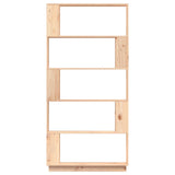 NNEVL Book Cabinet/Room Divider 80x25x163.5 cm Solid Wood Pine