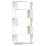 NNEVL Book Cabinet/Room Divider White 80x25x163.5 cm Solid Wood Pine
