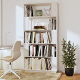 NNEVL Book Cabinet/Room Divider White 80x25x163.5 cm Solid Wood Pine