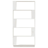 NNEVL Book Cabinet/Room Divider White 80x25x163.5 cm Solid Wood Pine