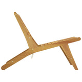 NNEVL Garden Chair with Footrest Solid Wood Teak