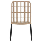 NNEVL 3 Piece Garden Dining Set Oak