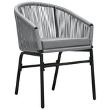 NNEVL 9 Piece Garden Dining Set Anthracite