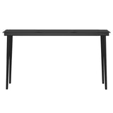 NNEVL 7 Piece Garden Dining Set with Cushions Grey and Black