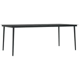 NNEVL 9 Piece Garden Dining Set Brown and Black