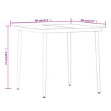 NNEVL 5 Piece Garden Dining Set with Cushions Black