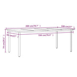 NNEVL 9 Piece Garden Dining Set with Cushions Brown