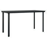 NNEVL 7 Piece Garden Dining Set Brown