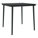 NNEVL 3 Piece Garden Dining Set Brown