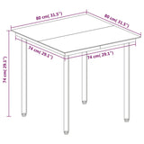 NNEVL 3 Piece Garden Dining Set Poly Rattan and Glass