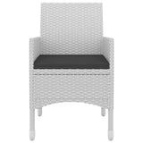 NNEVL 5 Piece Garden Dining Set with Cushions Poly Rattan and Glass