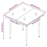 NNEVL 3 Piece Garden Dining Set with Cushions Poly Rattan and Glass