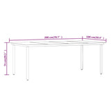 NNEVL 9 Piece Garden Dining Set with Cushions Poly Rattan and Glass