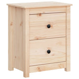 NNEVL Bedside Cabinets 2 pcs 50x35x61.5 cm Solid Wood Pine