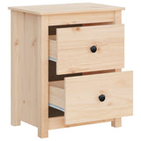 NNEVL Bedside Cabinets 2 pcs 50x35x61.5 cm Solid Wood Pine