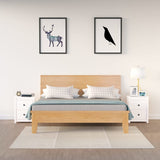NNEVL Bedside Cabinets 2 pcs White 50x35x61.5 cm Solid Wood Pine