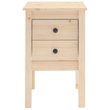 NNEVL Bedside Cabinet 40x35x61.5 cm Solid Wood Pine