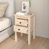 NNEVL Bedside Cabinets 2 pcs 40x35x61.5 cm Solid Wood Pine