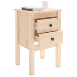 NNEVL Bedside Cabinets 2 pcs 40x35x61.5 cm Solid Wood Pine