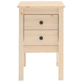 NNEVL Bedside Cabinets 2 pcs 40x35x61.5 cm Solid Wood Pine