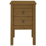 NNEVL Bedside Cabinet Honey Brown 40x35x61.5 cm Solid Wood Pine