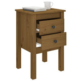 NNEVL Bedside Cabinets 2 pcs Honey Brown 40x35x61.5cm Solid Wood Pine