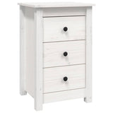NNEVL Bedside Cabinets 2 pcs White 40x35x61.5 cm Solid Wood Pine