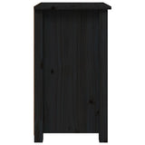 NNEVL Bedside Cabinets 2 pcs Black 40x35x61.5 cm Solid Wood Pine