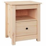 NNEVL Bedside Cabinets 2 pcs 40x35x49 cm Solid Wood Pine