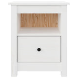 NNEVL Bedside Cabinets 2 pcs White 40x35x49 cm Solid Wood Pine