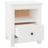 NNEVL Bedside Cabinets 2 pcs White 40x35x49 cm Solid Wood Pine