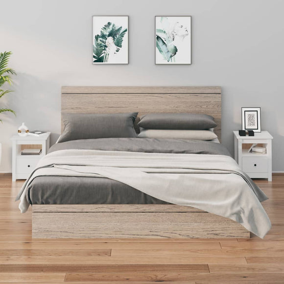 NNEVL Bedside Cabinets 2 pcs White 40x35x49 cm Solid Wood Pine