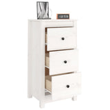 NNEVL Sideboards 2 pcs White 40x35x80 cm Solid Wood Pine