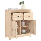 NNEVL Sideboard 70x35x80 cm Solid Wood Pine