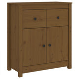 NNEVL Sideboard Honey Brown 70x35x80 cm Solid Wood Pine
