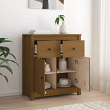NNEVL Sideboard Honey Brown 70x35x80 cm Solid Wood Pine